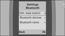 Handset: Scanning for vehicle base station